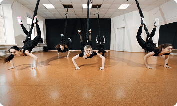 Sling Fit bungee session and Mid-air exercise movement