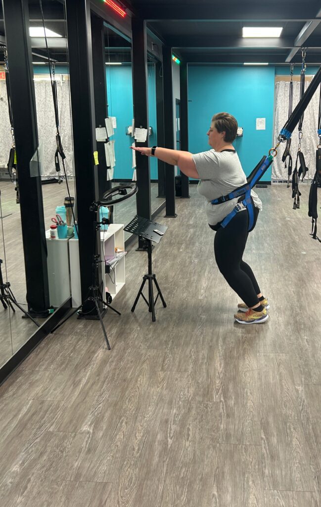Sling Fit bungee session and Mid-air exercise movement